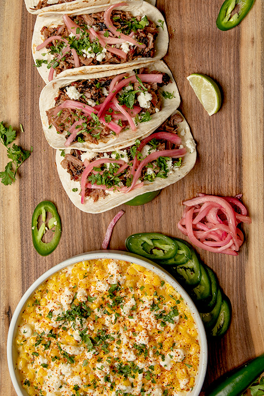 Mexican Street Corn With Tacos | Tex-Mex Event Catering | Swadley's Fine Catering